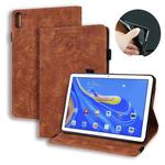 For Huawei MatePad 10.8 Calf Texture Embossed Horizontal Flip Leather Case with Holder & Card Slots & Photo Frame(Brown)