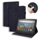 For Amazon Fire HD 8 (2020) Calf Texture Embossed Horizontal Flip Leather Case with Holder & Card Slots & Photo Frame(Black)