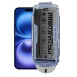 For iPhone 16 Plus / 15 Plus WK WTP-118 Easy Install 6D Curved Ultra-Fine Edge Frosted Privacy Tempered Glass Film