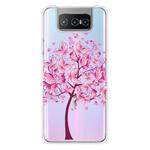 For Asus Zenfone 7 Pro ZS671KS Shockproof Painted Transparent TPU Protective Case(Butterfly Tree)