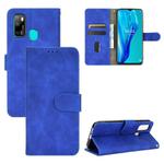 For Ulefone Note 9P Solid Color Skin Feel Magnetic Buckle Horizontal Flip Calf Texture PU Leather Case with Holder & Card Slots & Wallet(Blue)