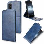 For OnePlus Ace 5 Ultra Magnetic Vertical Flip Leather Phone Case with Buckle(Blue)