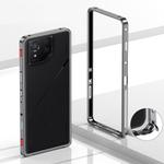 For Asus ROG Phone 8 / 8 Pro Metal Frame Heat Dissipation Phone Case(Gray)
