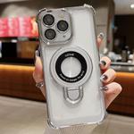 For iPhone 11 Pro Max Space Shield MagSafe Holder Shockproof Phone Case(Silver)