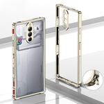 For ZTE nubia RedMagic 8 Pro Metal Frame Heat Dissipation Phone Case with Camera Guard Ring(Gold)
