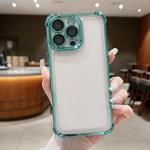 For iPhone 13 Pro Max Electroplating Space TPU Four-corner Shockproof Phone Case(Green)