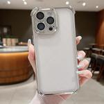 For iPhone 13 Pro Max Electroplating Space TPU Four-corner Shockproof Phone Case with Lens Film(Silver)