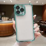 For iPhone 11 Pro Electroplating Space TPU Four-corner Shockproof Phone Case with Lens Film(Green)