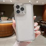 For iPhone 11 Pro Electroplating Space TPU Four-corner Shockproof Phone Case with Lens Film(Silver)