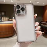 For iPhone 11 Pro Electroplating Space TPU Four-corner Shockproof Phone Case with Lens Film(Titanium Gold)