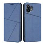 For Nothing Phone 2 Strong Magnetic Frosted Flip Leather Phone Case(Royal Blue)