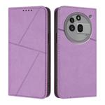 For Nothing Phone 3a Pro Strong Magnetic Frosted Flip Leather Phone Case(Light Purple)