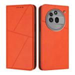 For Nothing Phone 3a Pro Strong Magnetic Frosted Flip Leather Phone Case(Orange)