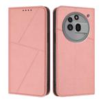 For Nothing Phone 3a Pro Strong Magnetic Frosted Flip Leather Phone Case(Pink)