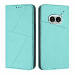 For Nothing Phone 2a Strong Magnetic Frosted Flip Leather Phone Case(Light Blue)