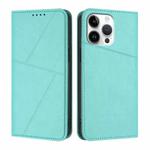 For iPhone 16 Pro Max Strong Magnetic Frosted Flip Leather Phone Case(Light Blue)