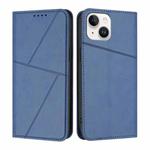 For iPhone 14 Strong Magnetic Frosted Flip Leather Phone Case(Royal Blue)