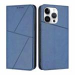 For iPhone 13 Pro Strong Magnetic Frosted Flip Leather Phone Case(Royal Blue)