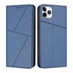For iPhone 11 Pro Max Strong Magnetic Frosted Flip Leather Phone Case(Royal Blue)