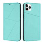 For iPhone 11 Pro Max Strong Magnetic Frosted Flip Leather Phone Case(Light Blue)