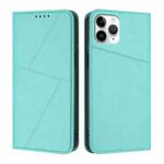 For iPhone 11 Pro Strong Magnetic Frosted Flip Leather Phone Case(Light Blue)