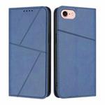 For iPhone SE 2022 / SE 2020 / 8 / 7 Strong Magnetic Frosted Flip Leather Phone Case(Royal Blue)