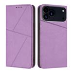 For iPhone 17 Pro Max Strong Magnetic Frosted Flip Leather Phone Case(Light Purple)