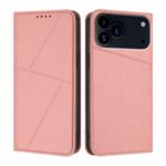 For iPhone 17 Pro Max Strong Magnetic Frosted Flip Leather Phone Case(Pink)
