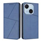 For Itel A50C Strong Magnetic Frosted Flip Leather Phone Case(Royal Blue)