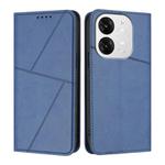 For Itel A80 Strong Magnetic Frosted Flip Leather Phone Case(Royal Blue)