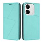 For Itel A80 Strong Magnetic Frosted Flip Leather Phone Case(Light Blue)