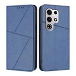 For Itel S25 Ultra Strong Magnetic Frosted Flip Leather Phone Case(Royal Blue)
