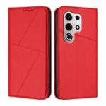 For Itel S25 Ultra Strong Magnetic Frosted Flip Leather Phone Case(Red)