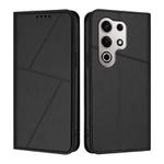 For Itel S25 Ultra Strong Magnetic Frosted Flip Leather Phone Case(Black)