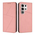 For Itel S25 Ultra Strong Magnetic Frosted Flip Leather Phone Case(Pink)