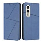 For Itel S25 Strong Magnetic Frosted Flip Leather Phone Case(Royal Blue)