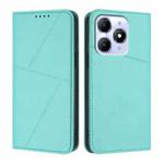 For itel A90 Strong Magnetic Frosted Flip Leather Phone Case(Light Blue)