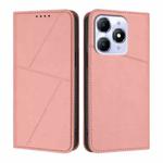 For itel A90 Strong Magnetic Frosted Flip Leather Phone Case(Pink)