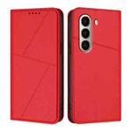 For itel A95 Strong Magnetic Frosted Flip Leather Phone Case(Red)