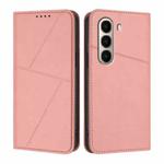 For itel A95 Strong Magnetic Frosted Flip Leather Phone Case(Pink)