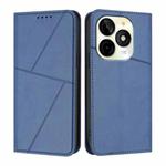 For Itel P65C Strong Magnetic Frosted Flip Leather Phone Case(Royal Blue)