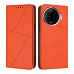 For Tecno Camon 30 Pro Strong Magnetic Frosted Flip Leather Phone Case(Orange)