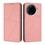 For Tecno Camon 30 Pro Strong Magnetic Frosted Flip Leather Phone Case(Pink)