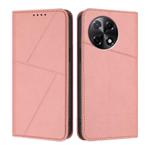 For Tecno Camon 30S Strong Magnetic Frosted Flip Leather Phone Case(Pink)