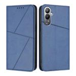 For Tecno Pova 4 Strong Magnetic Frosted Flip Leather Phone Case(Royal Blue)