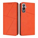 For Tecno Pova 4 Strong Magnetic Frosted Flip Leather Phone Case(Orange)