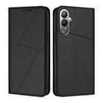 For Tecno Pova 4 Strong Magnetic Frosted Flip Leather Phone Case(Black)