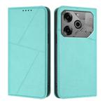 For Tecno Pova 6 / Pova 6 Pro Strong Magnetic Frosted Flip Leather Phone Case(Light Blue)