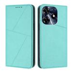 For Tecno Spark 10 Pro Strong Magnetic Frosted Flip Leather Phone Case(Light Blue)