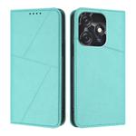 For Tecno Spark 10C Strong Magnetic Frosted Flip Leather Phone Case(Light Blue)